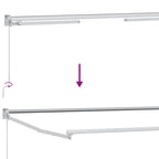 Tenda retrattile Antracite e Bianco 3,5 x 2 m