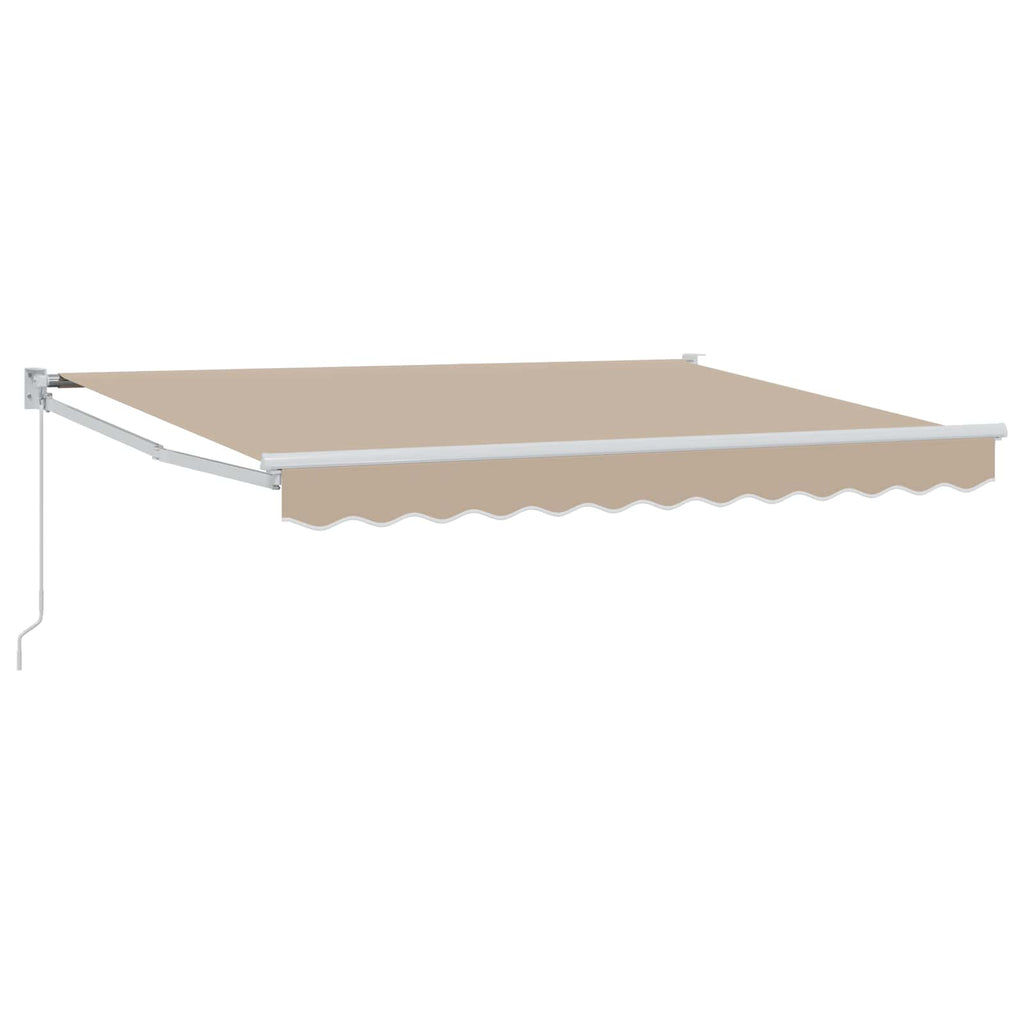 Tenda retrattile Beige 3,5 x 2 m 100% Poliestere e Alluminio