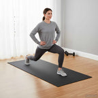 Tappetino di Protezione Sportiva Nero 150 x 75 x 0,6 cm