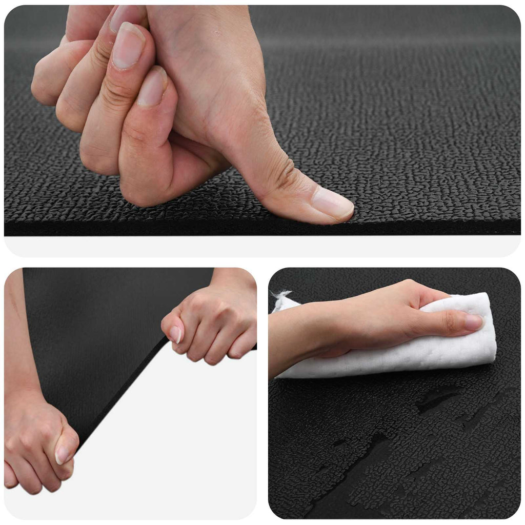 Tappetino di Protezione Sportiva Nero 243 x 152 x 0,6 cm