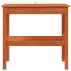 Tavolo consolle con lo scaffale Marrone Cera 80 x 40 x 75 cm