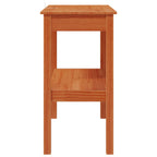 Tavolo consolle con lo scaffale Marrone Cera 80 x 40 x 75 cm