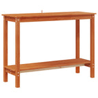 Tavolo consolle con lo scaffale Marrone Cera 110 x 40 x 80 cm