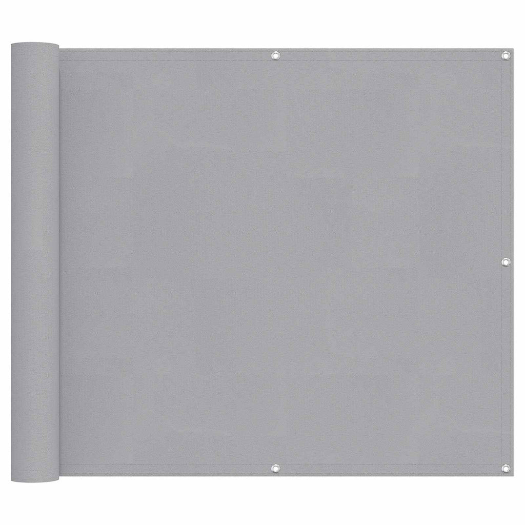Schermo da balcone Grigio chiaro 100 x 500 cm Tessuto Oxford