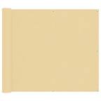 Schermo da balcone Sabbia 100 x 300 cm Tessuto Oxford