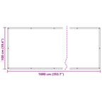 Schermo da balcone Sabbia 100 x 1000 cm Tessuto Oxford