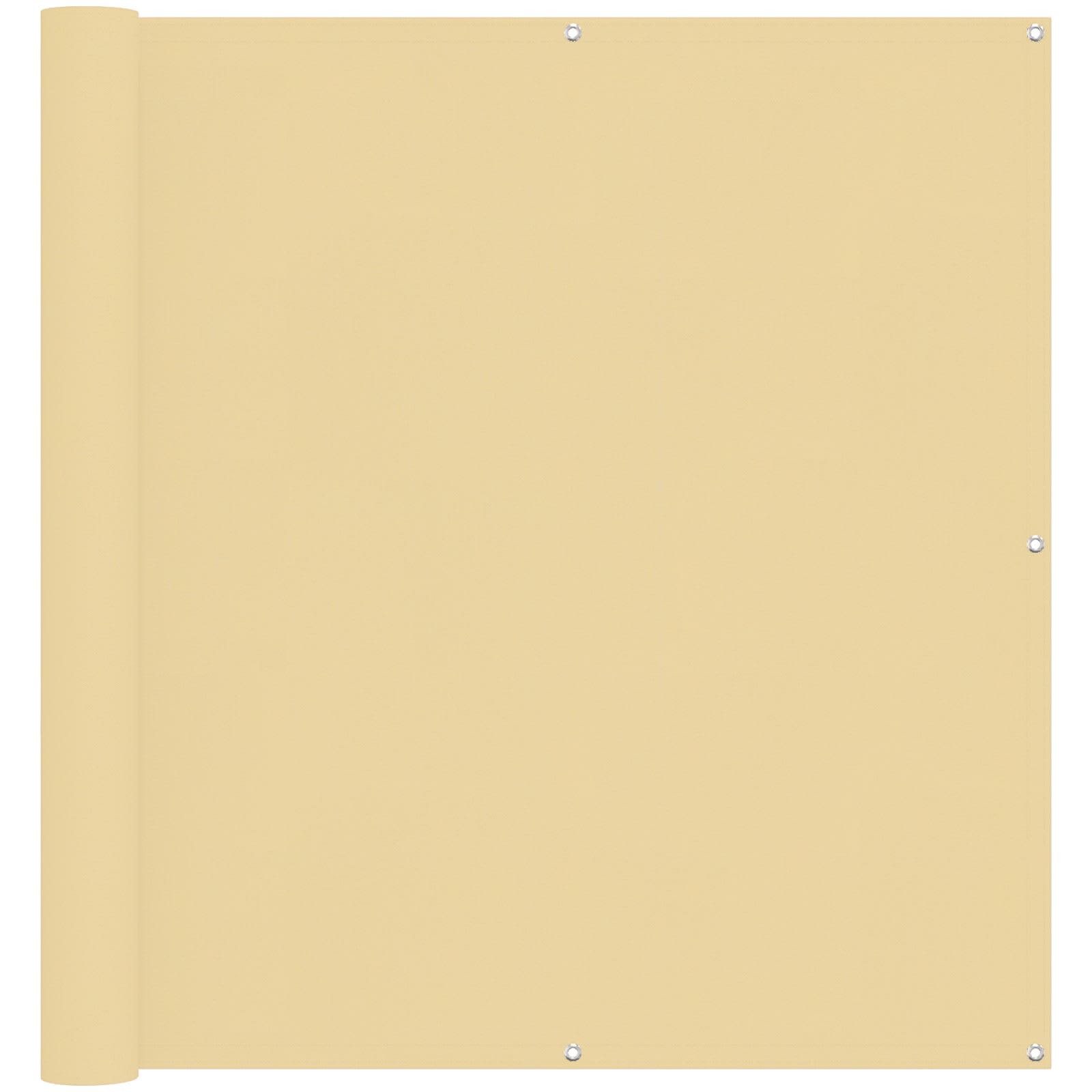 Schermo da balcone Sabbia 110 x 800 cm Tessuto Oxford