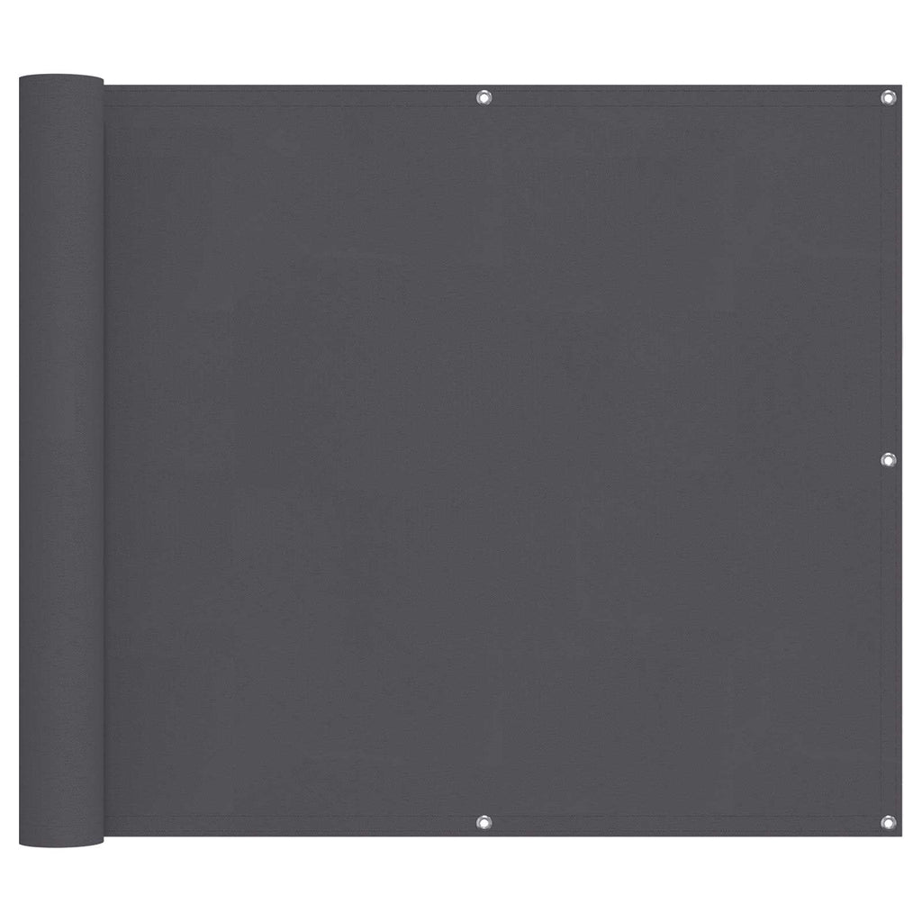 Schermo da balcone Antracite 100 x 400 cm Tessuto Oxford