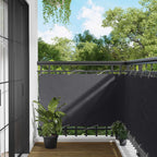 Schermo da balcone Antracite 100 x 600 cm Tessuto Oxford
