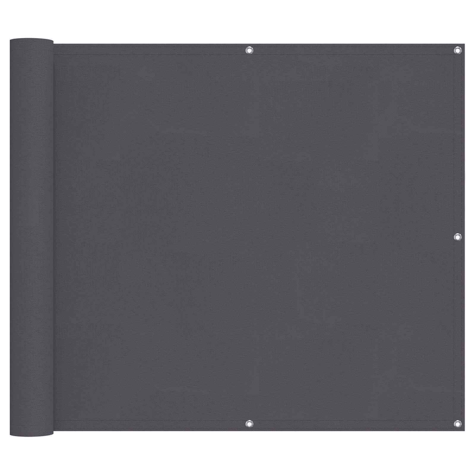 Schermo da balcone Antracite 100 x 600 cm Tessuto Oxford