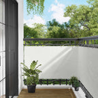 Schermo da balcone Bianco 100 x 200 cm Tessuto Oxford