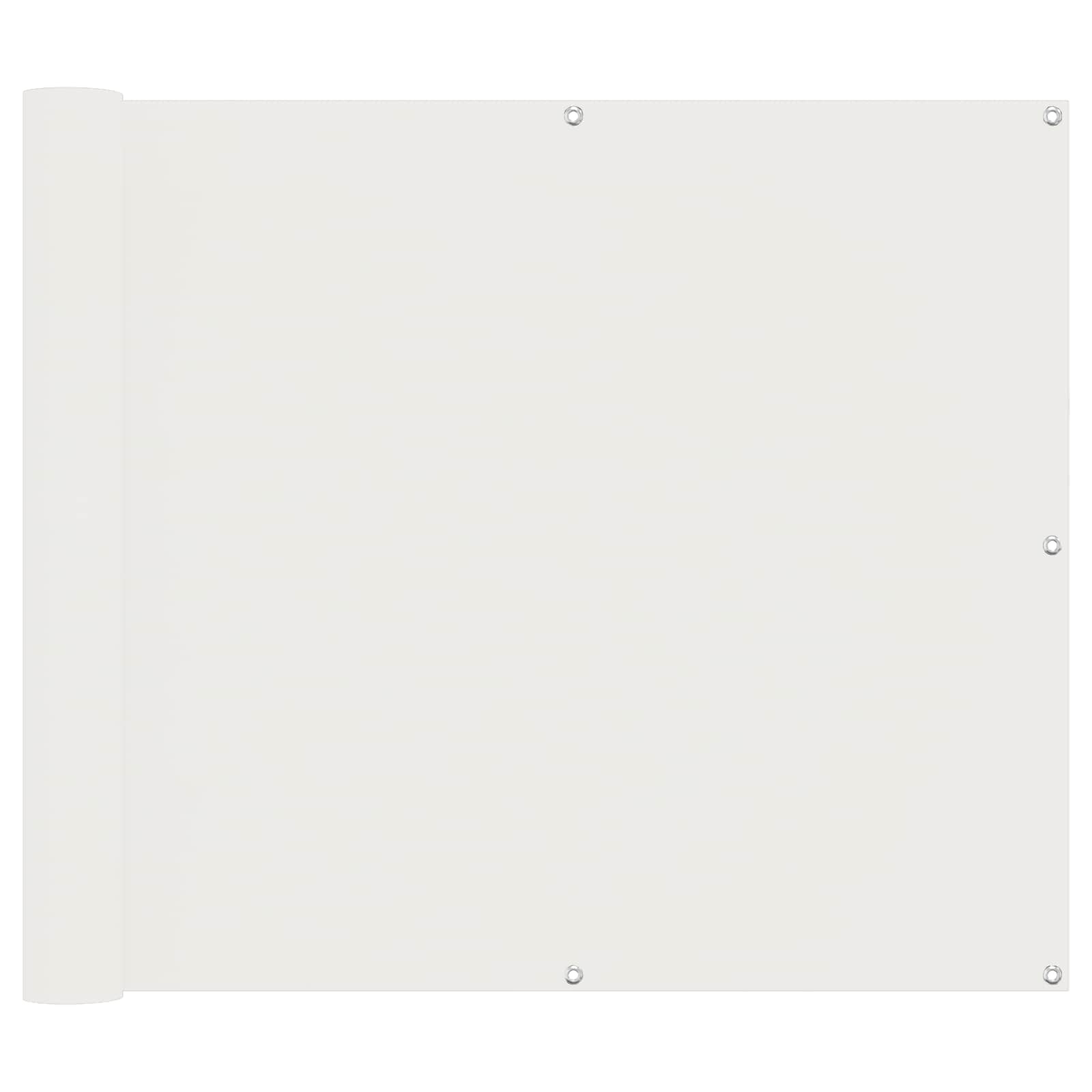 Schermo da balcone Bianco 100 x 300 cm Tessuto Oxford