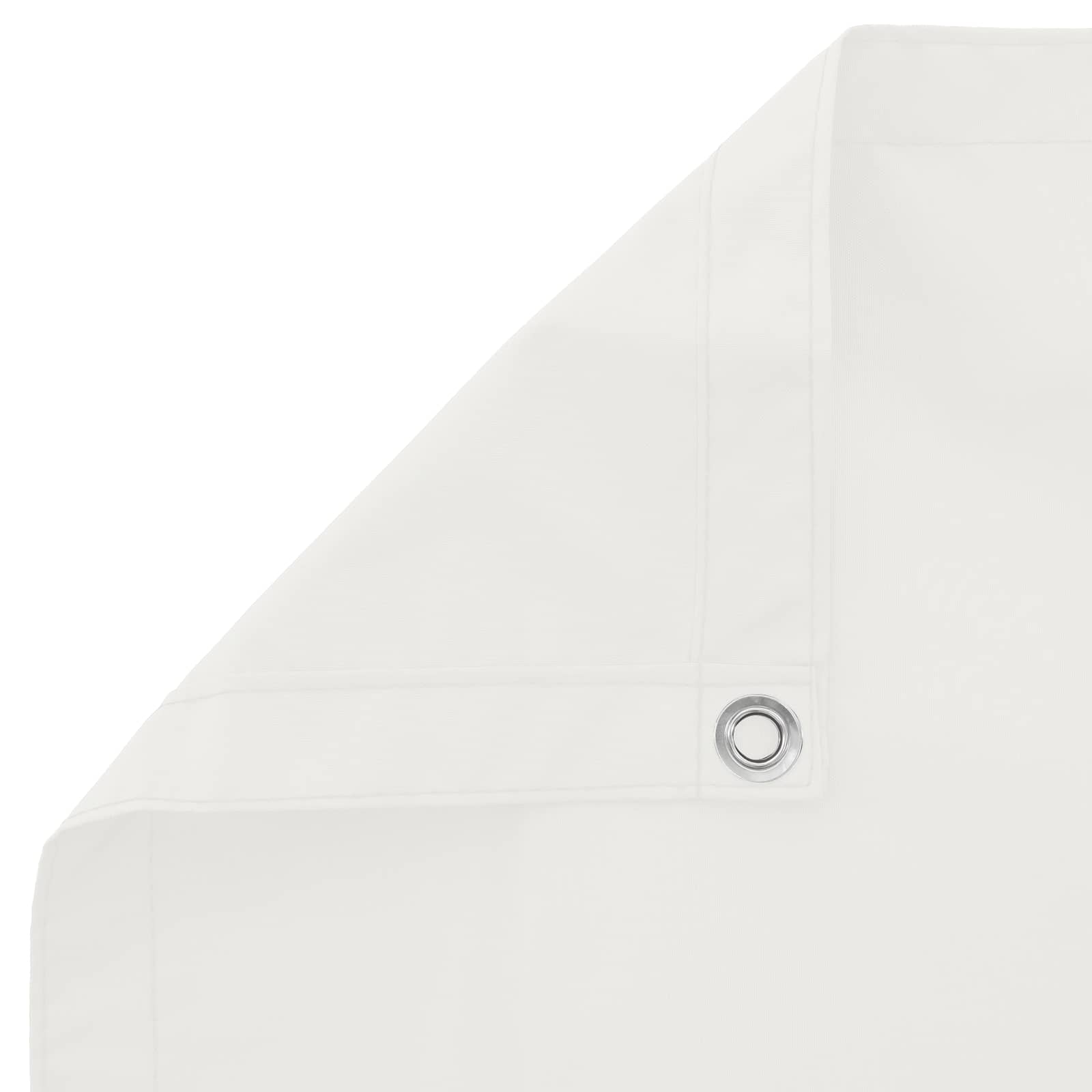 Schermo da balcone Bianco 100 x 400 cm Tessuto Oxford