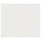 Schermo da balcone Bianco 100 x 400 cm Tessuto Oxford