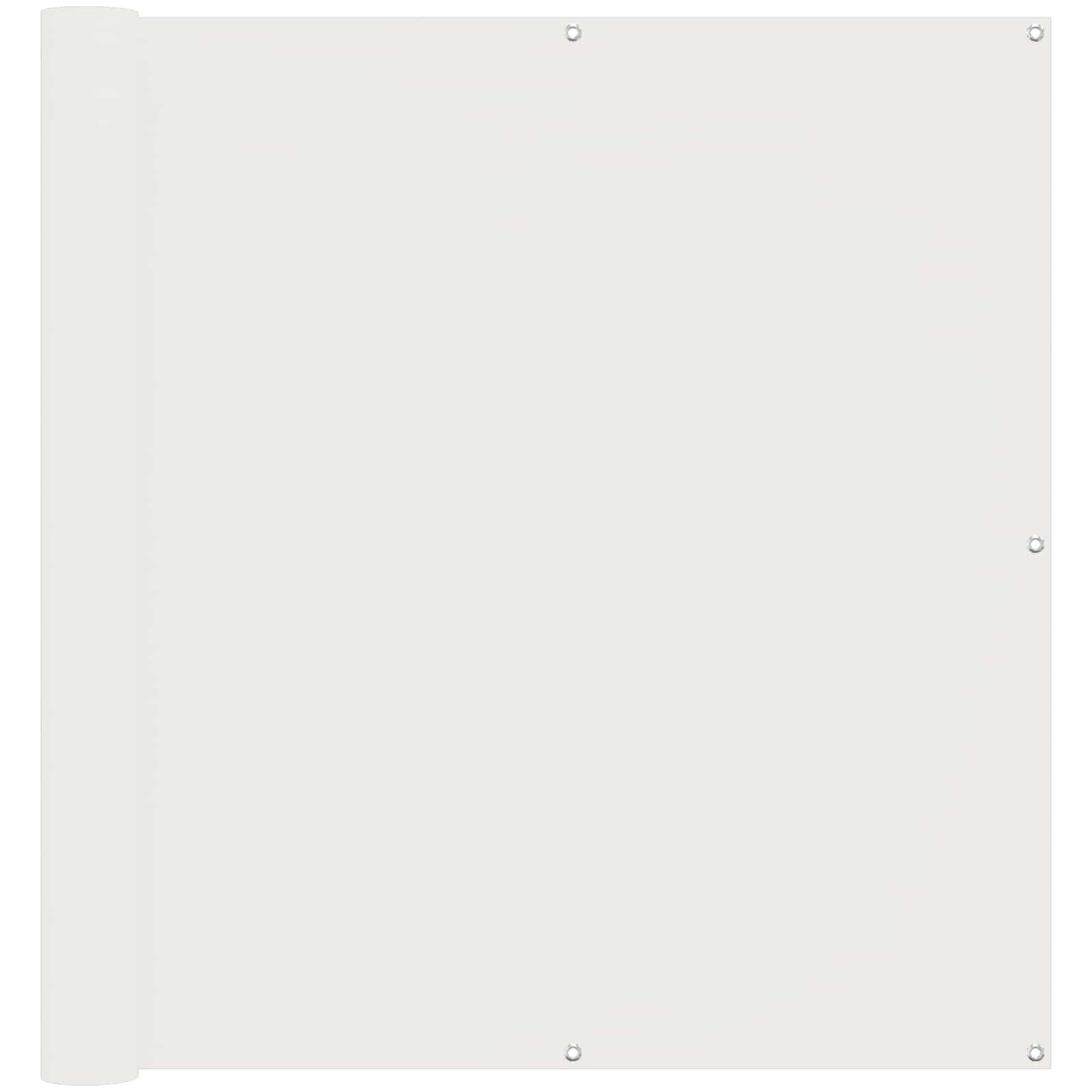 Schermo da balcone Bianco 110 x 700 cm Tessuto Oxford