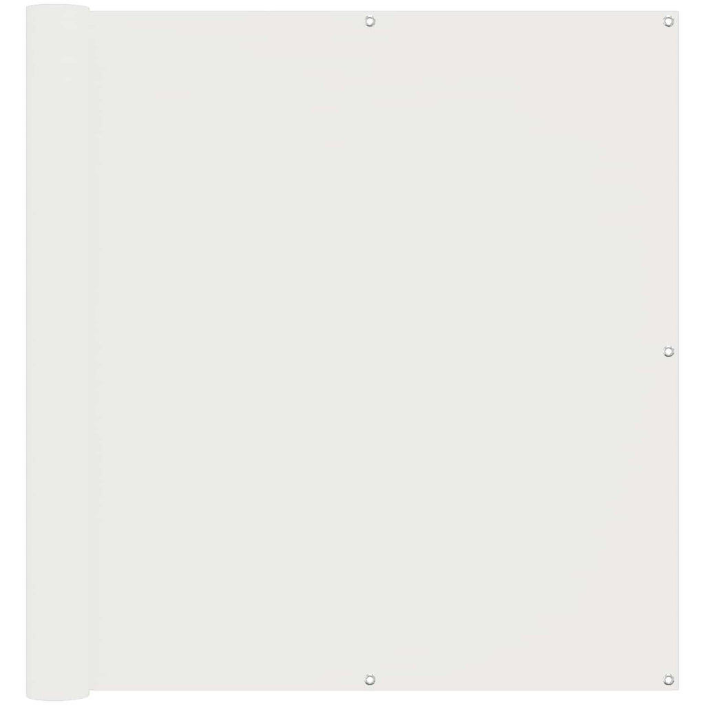 Schermo da balcone Bianco 110 x 800 cm Tessuto Oxford