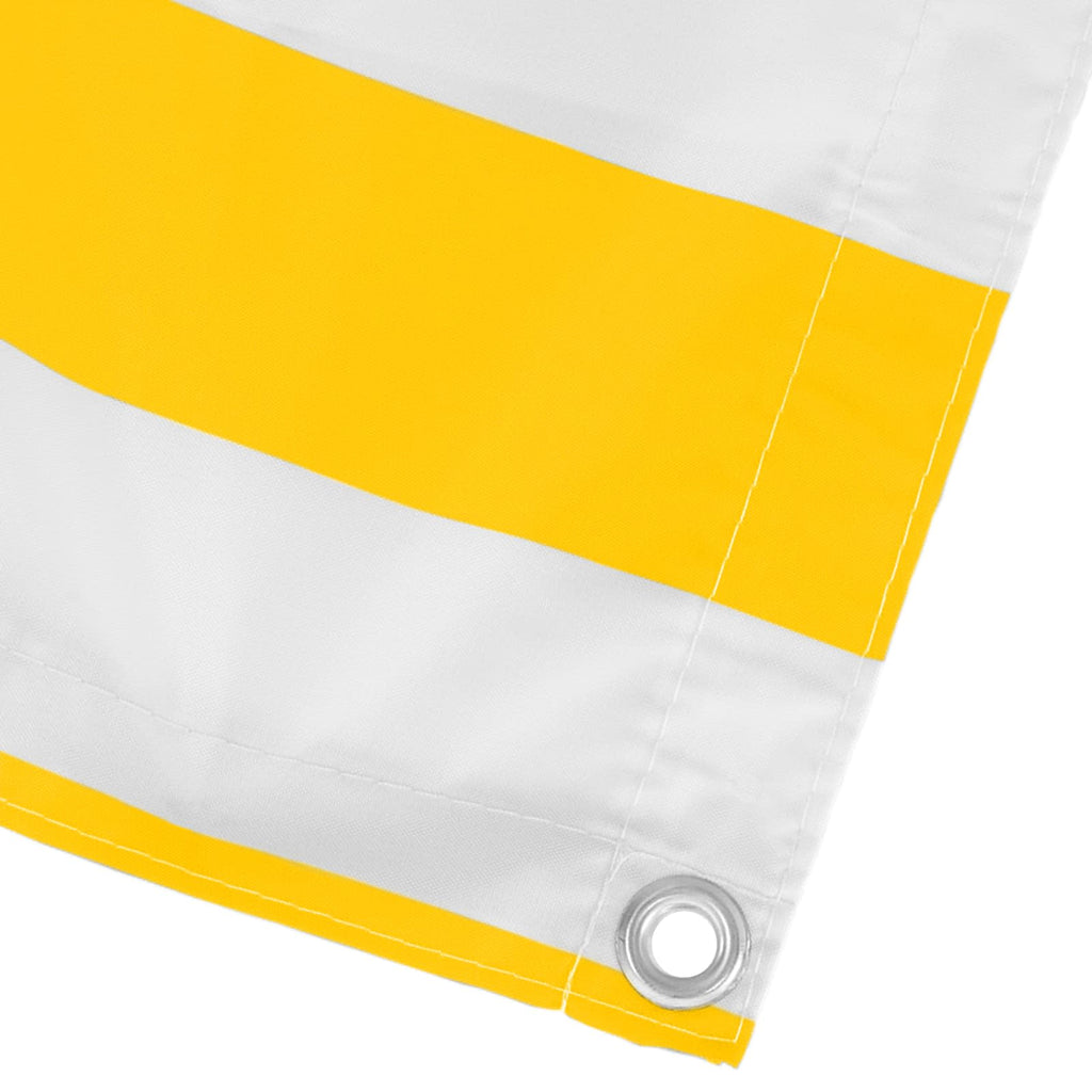 Schermo da balcone Giallo e Bianco 100 x 500 cm Tessuto Oxford