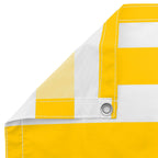Schermo da balcone Giallo e Bianco 100 x 600 cm Tessuto Oxford