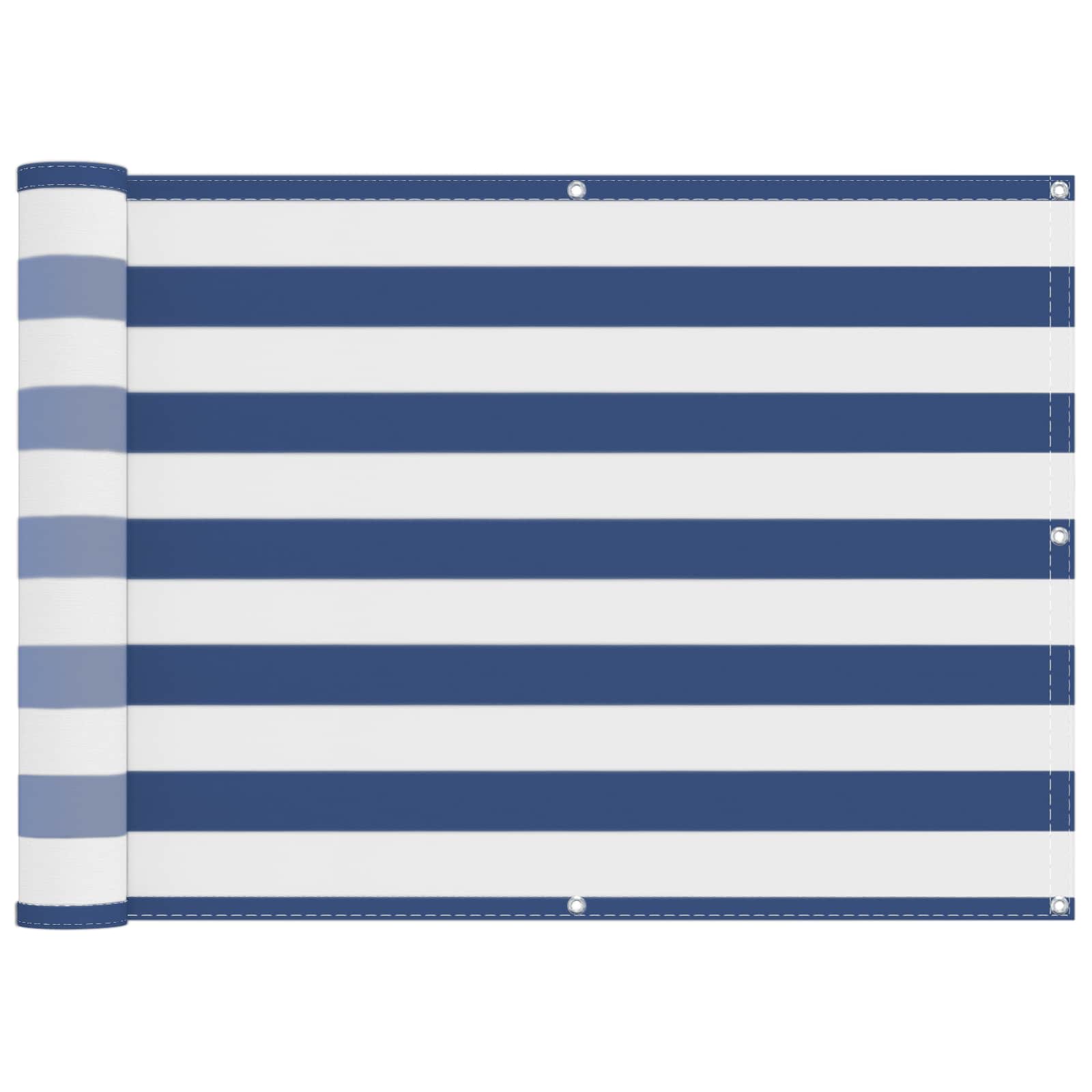 Schermo da balcone Blu e Bianco 75 x 200 cm