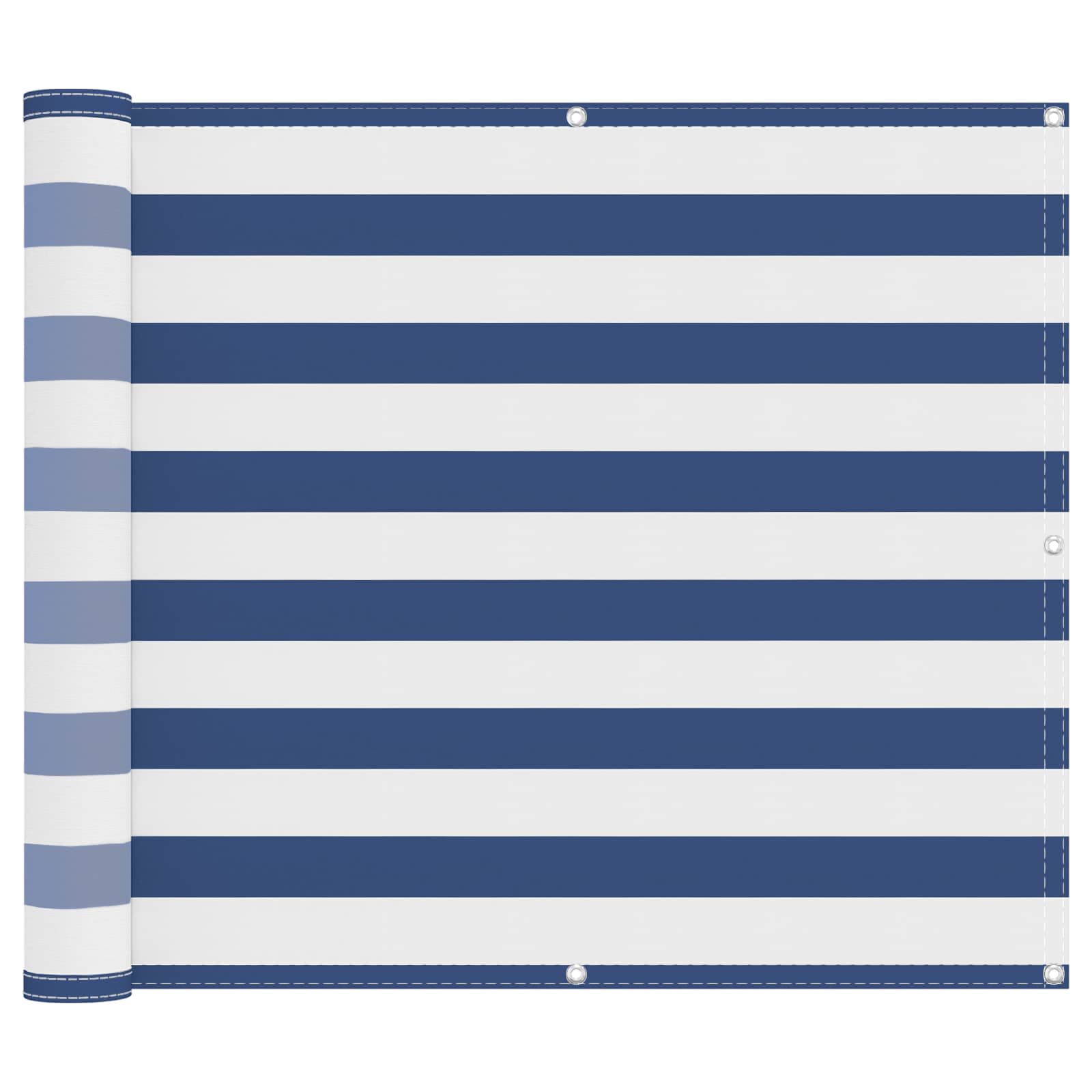 Schermo da balcone Blu e Bianco 100 x 600 cm Tessuto Oxford