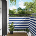 Schermo da balcone Blu e Bianco 100 x 1000 cm Tessuto Oxford