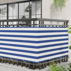 Schermo da balcone Blu e Bianco 100 x 1000 cm Tessuto Oxford