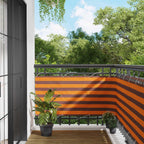 Schermo da balcone Arancione e Marrone 75 x 200 cm