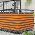 Schermo da balcone Arancione e Marrone 100 x 400 cm