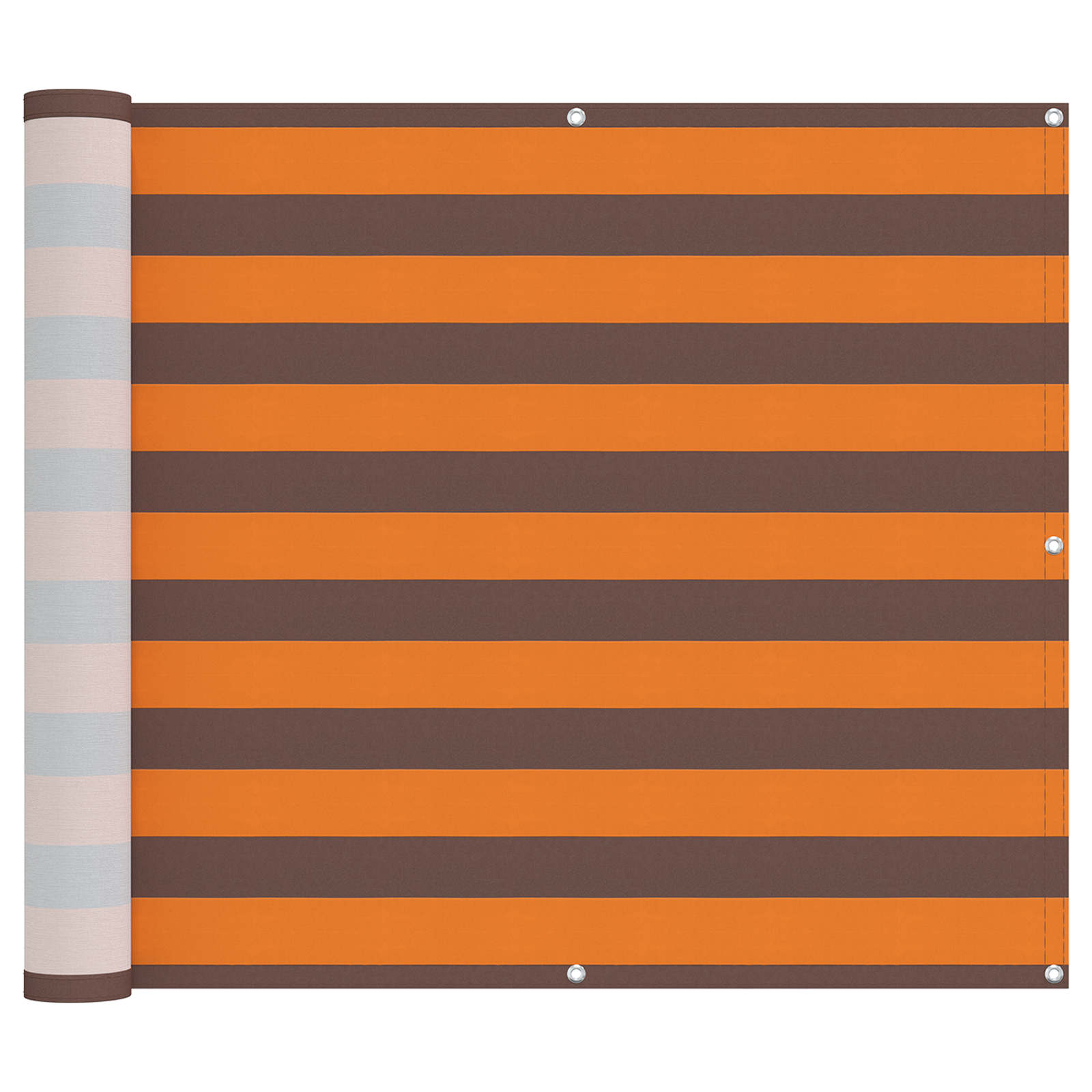 Schermo da balcone Arancione e Marrone 100 x 500 cm