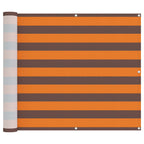 Schermo da balcone Arancione e Marrone 100 x 800 cm