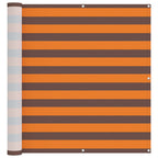 Schermo da balcone Arancione e Marrone 110 x 600 cm