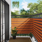 Schermo da balcone Arancione e Marrone 110 x 1000 cm