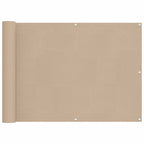 Schermo da balcone Beige 75 x 200 cm Oxford alu rivestito in PU