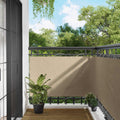Schermo da balcone Beige 100 x 300 cm Tessuto Oxford