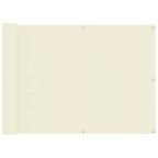 Schermo da balcone Crema 75 x 200 cm Tessuto Oxford
