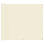 Schermo da balcone Crema 100 x 200 cm Tessuto Oxford