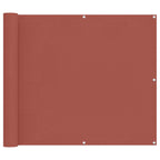 Schermo da balcone Terracotta 100 x 500 cm Tessuto Oxford