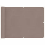 Schermo da balcone 75 x 200 cm Oxford alu rivestito in PU