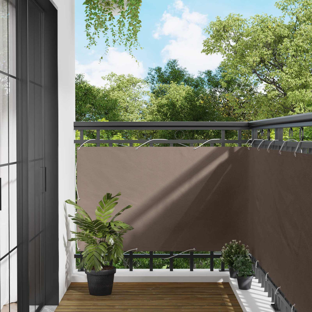 Schermo da balcone 90 x 200 cm Oxford alu rivestito in PU