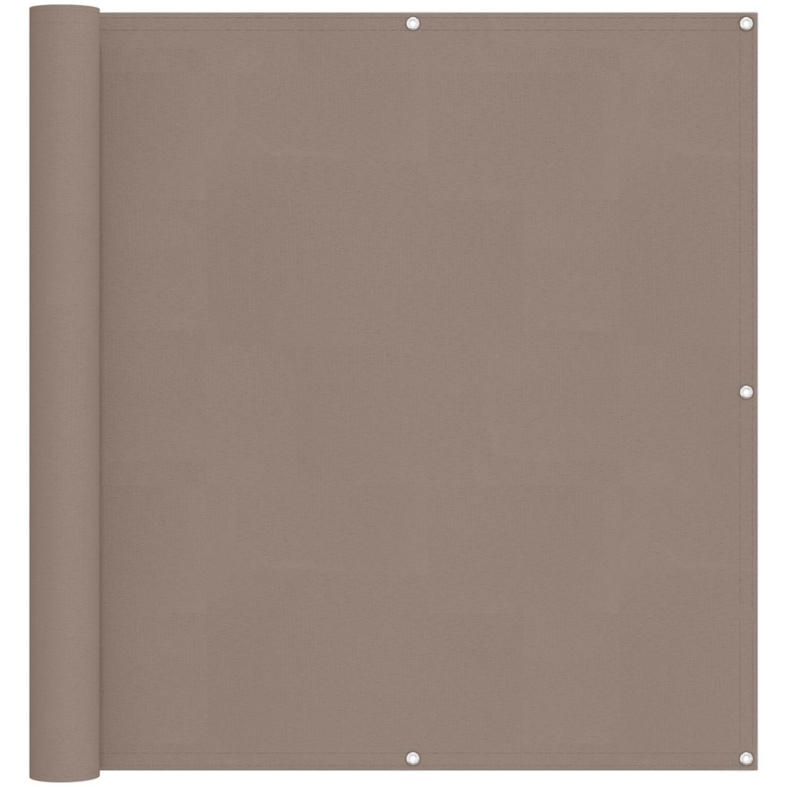 Schermo da balcone 120 x 200 cm Oxford alu rivestito in PU