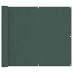 Schermo da balcone Verde Scuro 100 x 200 cm Tessuto Oxford