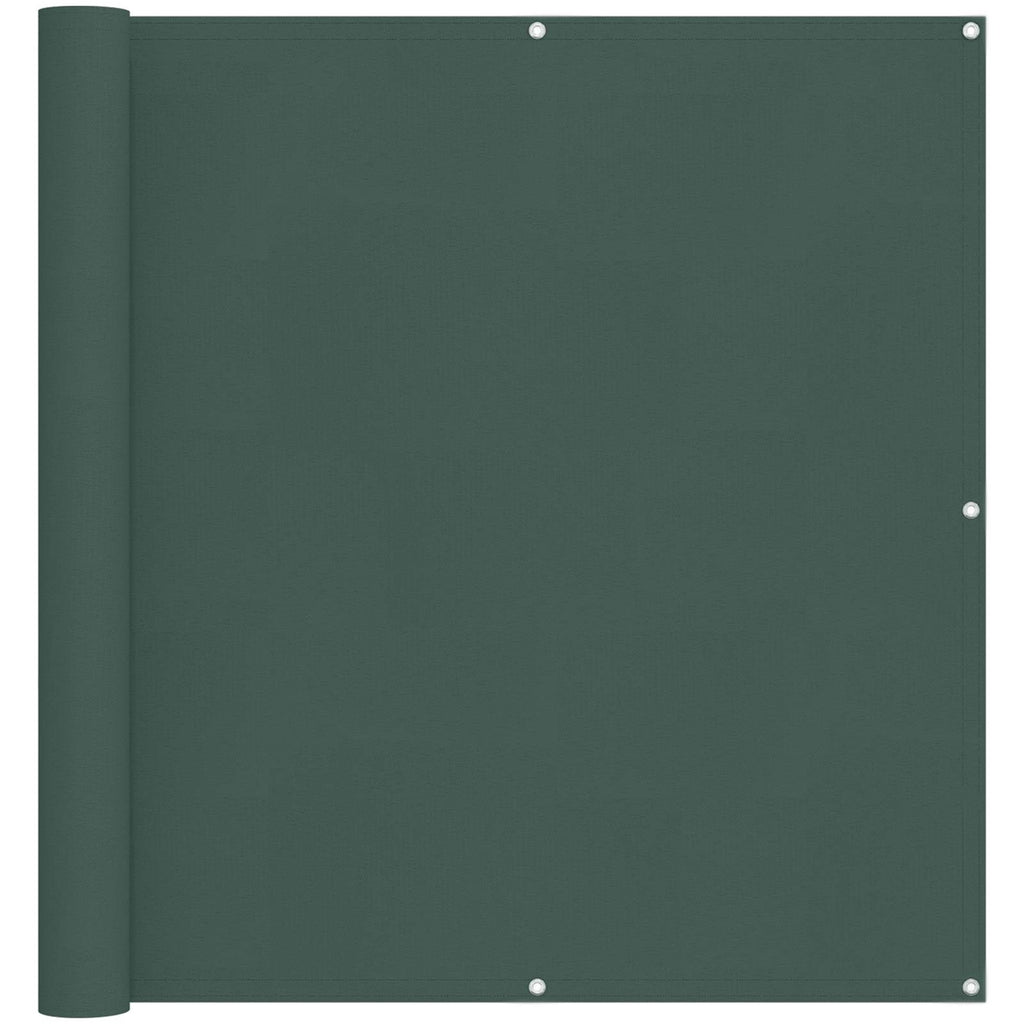 Schermo da balcone Verde Scuro 110 x 400 cm Tessuto Oxford