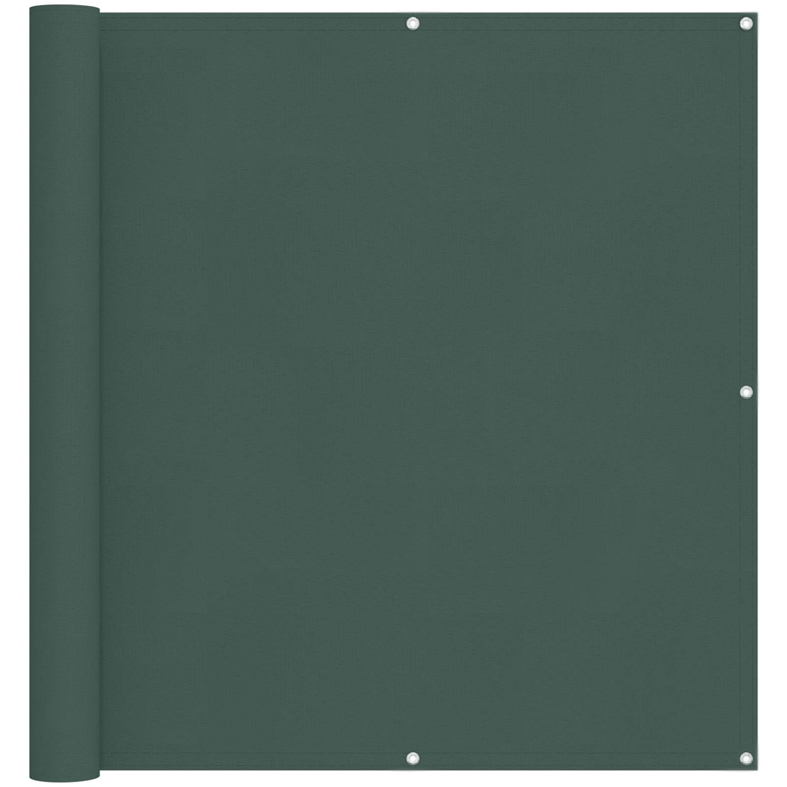 Schermo da balcone Verde Scuro 110 x 700 cm Tessuto Oxford