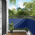 Schermo da balcone Blu 75 x 200 cm Oxford alu rivestito in PU