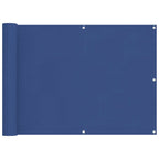 Schermo da balcone Blu 75 x 200 cm Oxford alu rivestito in PU