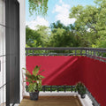 Schermo da balcone Rosso 75 x 200 cm Oxford alu rivestito in PU