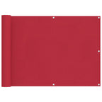 Schermo da balcone Rosso 75 x 200 cm Oxford alu rivestito in PU
