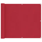Schermo da balcone Rosso 100 x 200 cm Tessuto Oxford