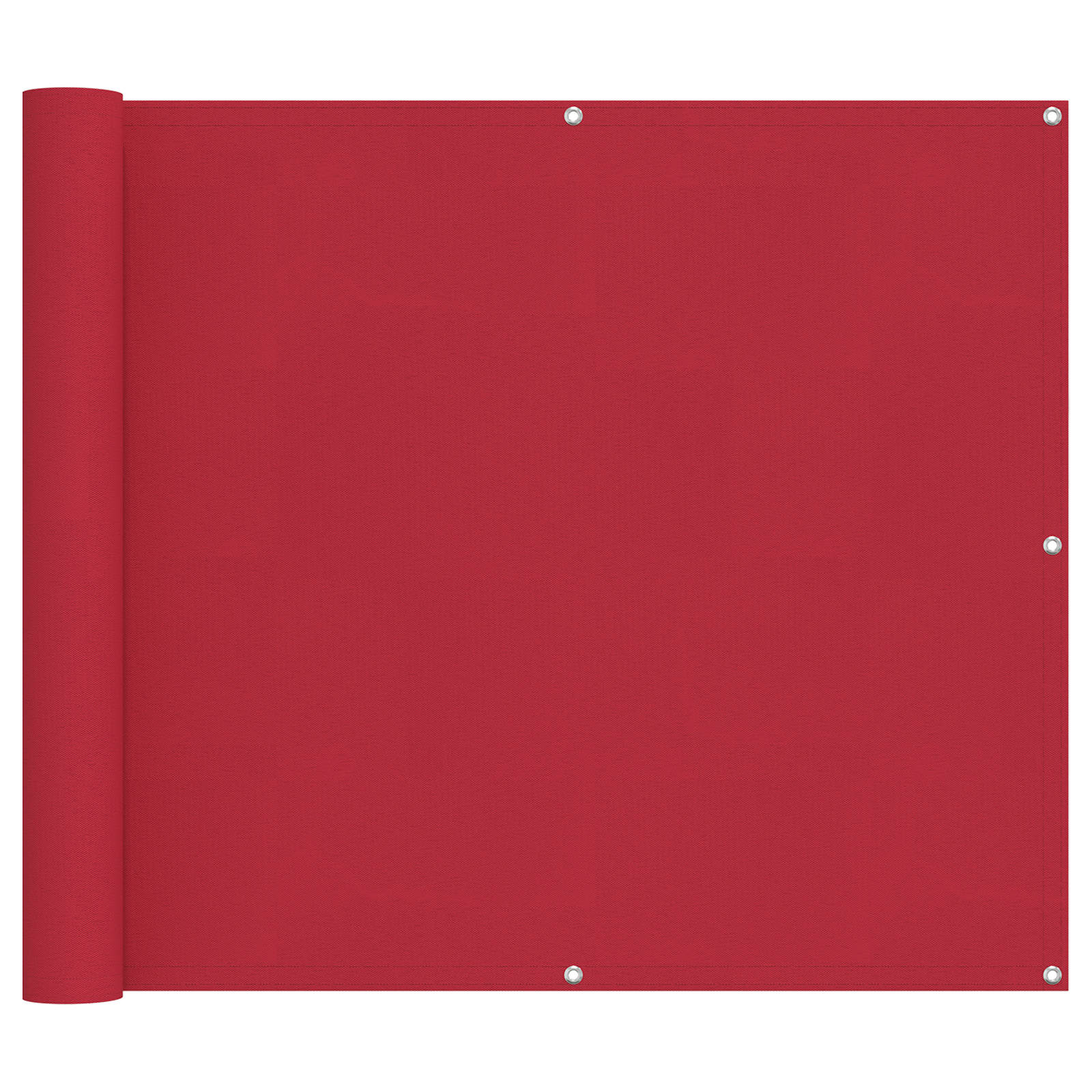 Schermo da balcone Rosso 100 x 200 cm Tessuto Oxford
