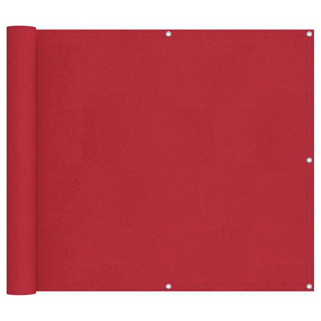 Schermo da balcone Rosso 100 x 600 cm Tessuto Oxford